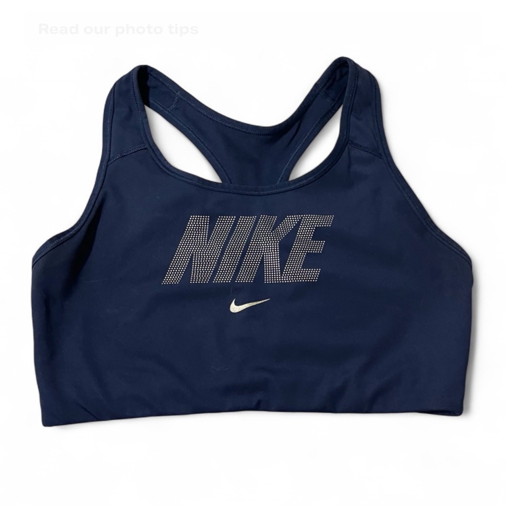Nike Women's Dark Blue rhinestone Sports Bra